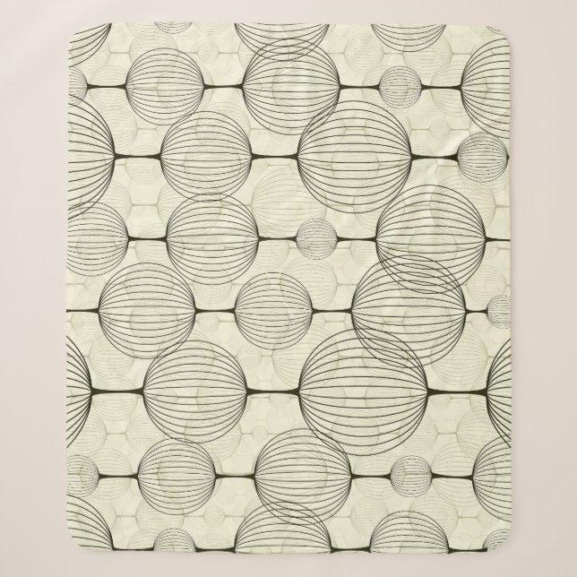 Abstract geometric, seamless background pattern. sherpa blanket (Front)