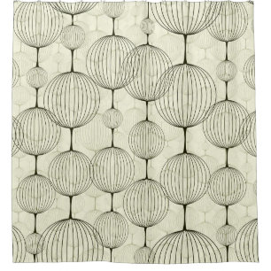 Abstract geometric, seamless background pattern. shower curtain