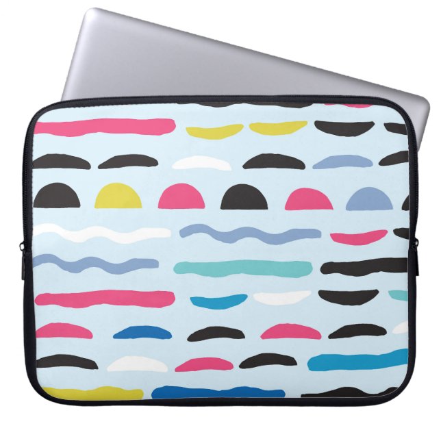 Abstract Geometric Seamless Decorative Pattern. Laptop Sleeve (Front)