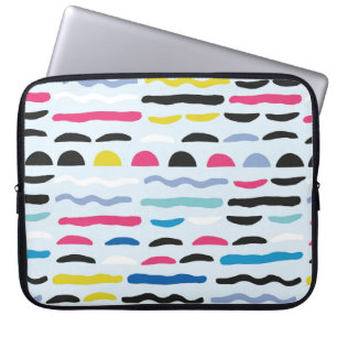 Abstract geometric seamless decorative pattern laptop sleeve