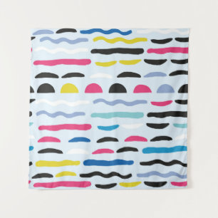 Abstract geometric seamless decorative pattern tapestry