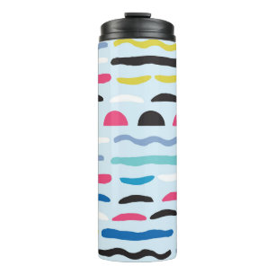 Abstract Geometric Seamless Decorative Pattern. Thermal Tumbler