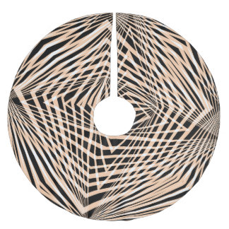 Abstract Geometric Seamless Design Brushed Polyester Tree Skirt