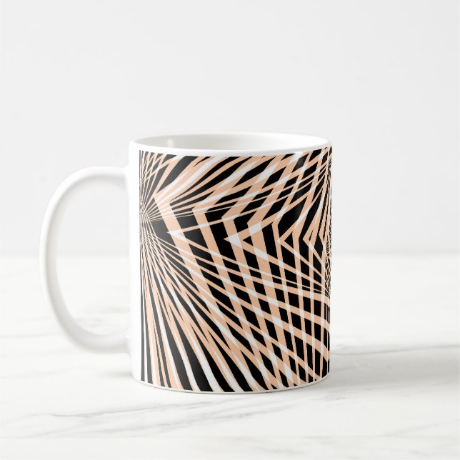 Abstract Geometric Seamless Design Coffee Mug (Left)