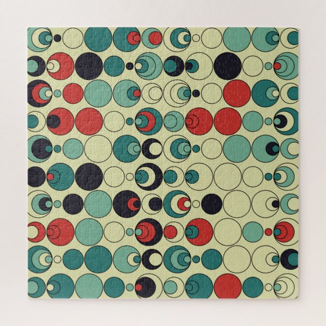 Abstract geometric seamless pattern design. jigsaw puzzle (Vertical)