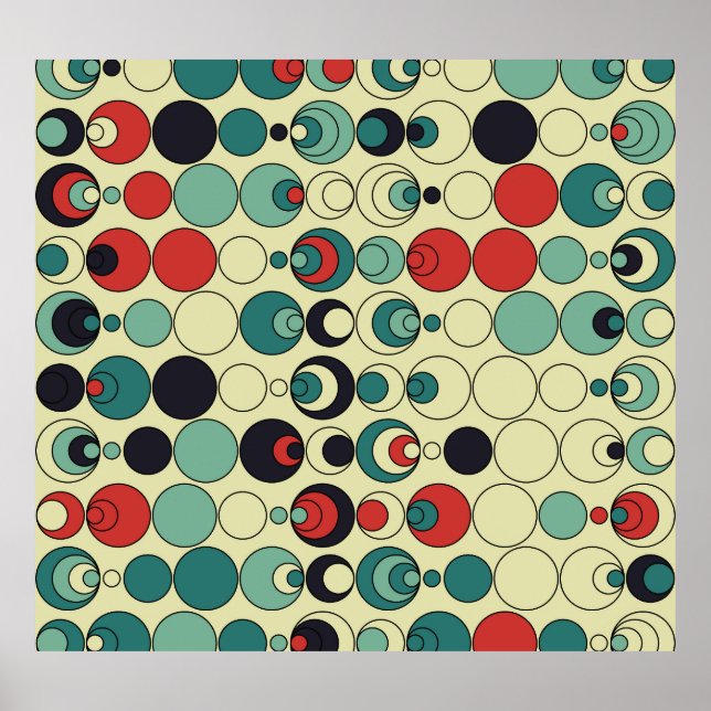 Abstract geometric seamless pattern design. poster (Front)