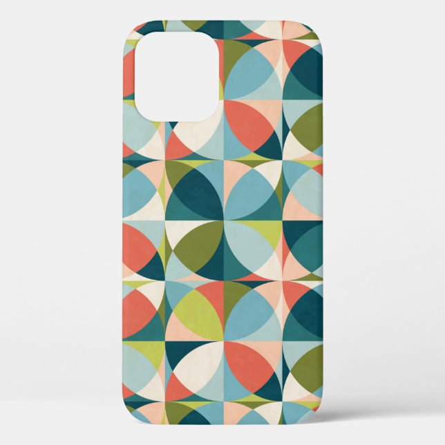 Abstract geometric seamless pattern in mid-century Case-Mate iPhone case (Back)