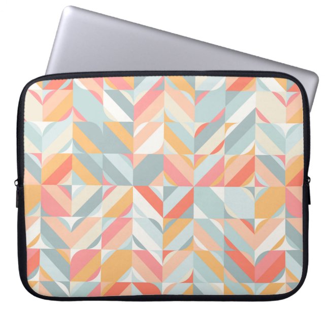 Abstract geometric seamless pattern in scandinavia laptop sleeve (Front)