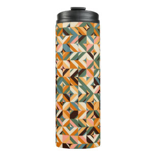 Abstract geometric seamless pattern in scandinavia thermal tumbler