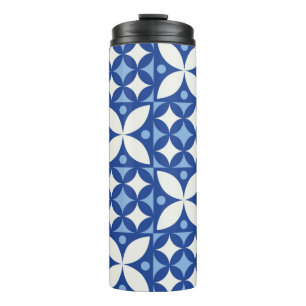 Abstract geometric seamless pattern in scandinavia thermal tumbler