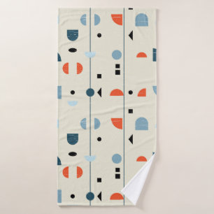 Abstract geometric seamless pattern inspired by mi bath towel