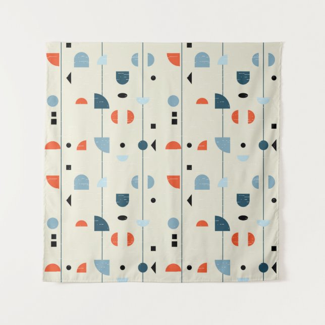 Abstract geometric seamless pattern inspired by mi tapestry (Front)