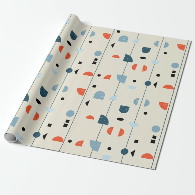 Abstract geometric seamless pattern inspired by mi wrapping paper (Unrolled)
