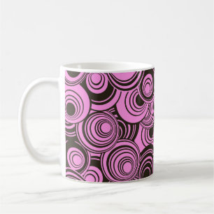 abstract geometric seamless pattern with concentri coffee mug
