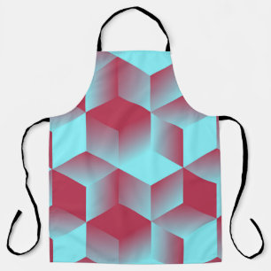 abstract geometric seamless pattern with grid of c apron