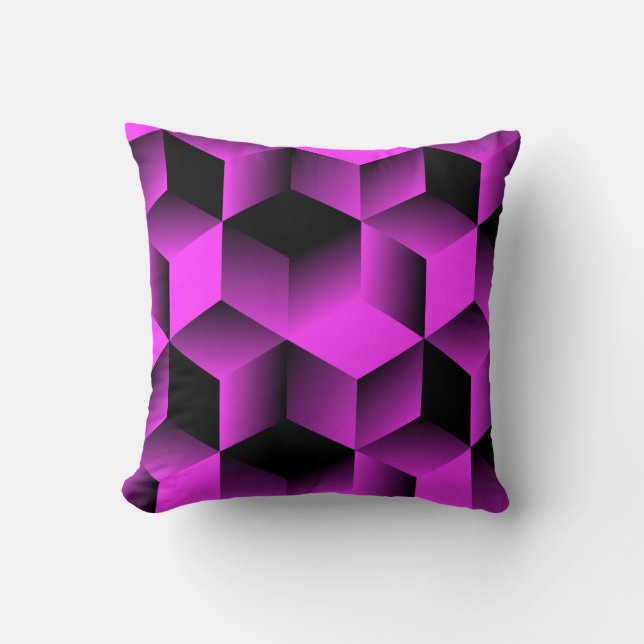 abstract geometric seamless pattern with grid of c cushion (Front)