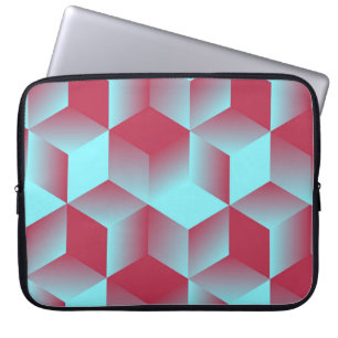 abstract geometric seamless pattern with grid of c laptop sleeve