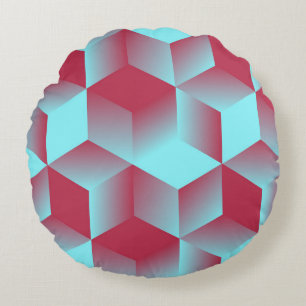 abstract geometric seamless pattern with grid of c round cushion