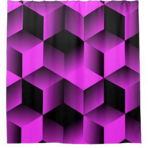abstract geometric seamless pattern with grid of c shower curtain