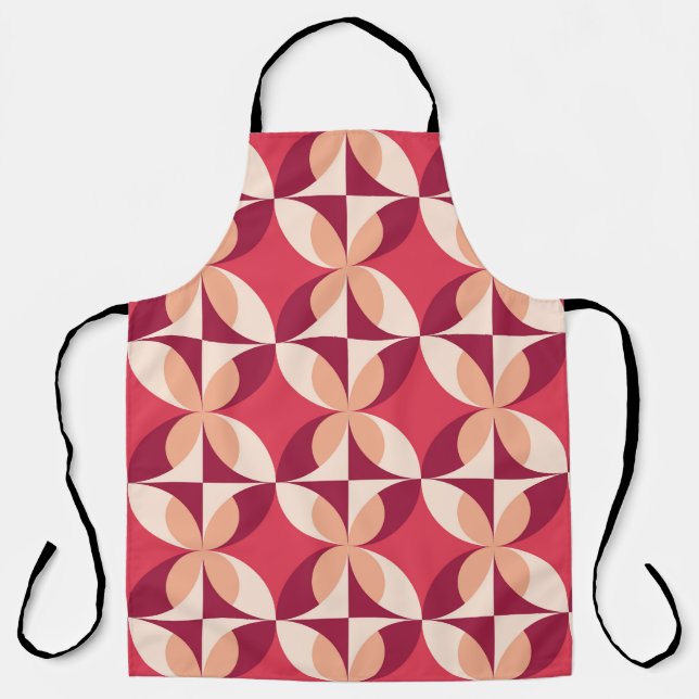 Abstract Geometric: Seamless Textile Design Apron (Front)