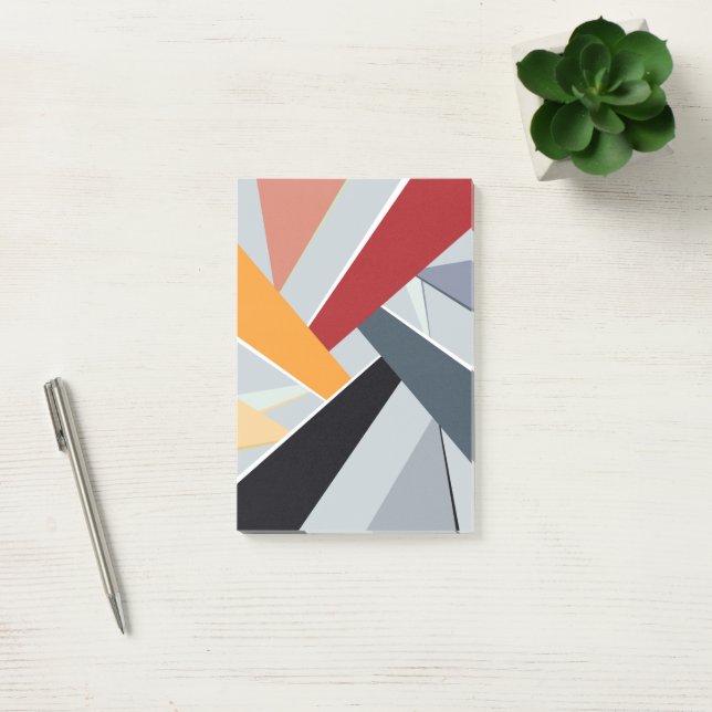 Abstract Geometric Shape 2 Post-it Notes (Office)