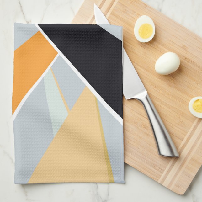 Abstract Geometric Shape 2 Tea Towel (Quarter Fold)