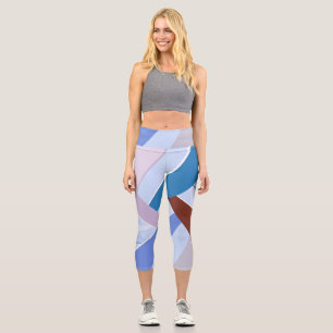 Abstract Geometric Shape 3 Capri Leggings