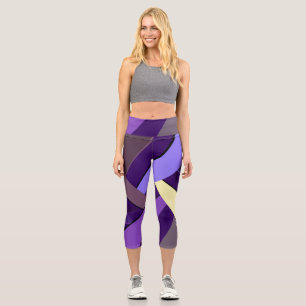 Abstract Geometric Shape 5 Capri Leggings