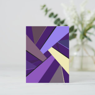 Abstract Geometric Shape 5 Holiday Postcard