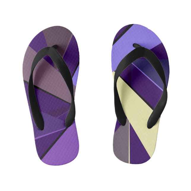 Abstract Geometric Shape 5 Kid's Thongs (Footbed)