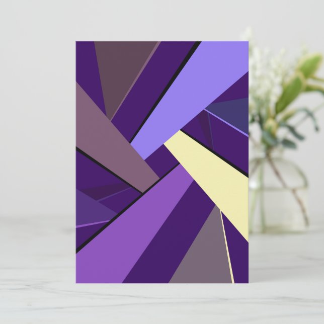 Abstract Geometric Shape 5 Thank You Card (Standing Front)