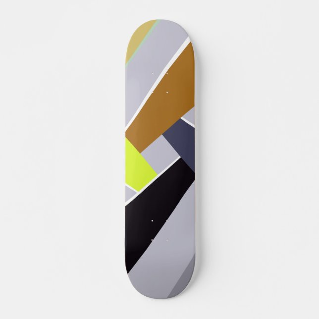 Abstract Geometric Shape 8 Skateboard (Front)