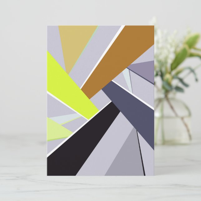 Abstract Geometric Shape 8 Thank You Card (Standing Front)