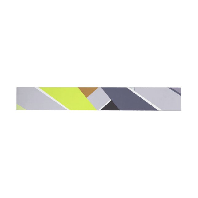 Abstract Geometric Shape 8 Wrap Around Label (Individual)