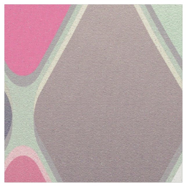 Abstract Geometric Shape Fabric (Close Up)