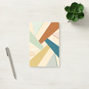Abstract Geometric Shape Post-it Notes