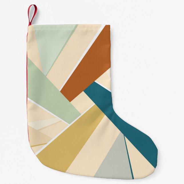 Abstract Geometric Shape Small Christmas Stocking (Front)
