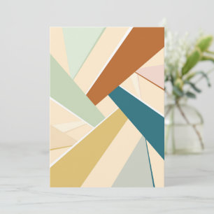 Abstract Geometric Shape Thank You Card