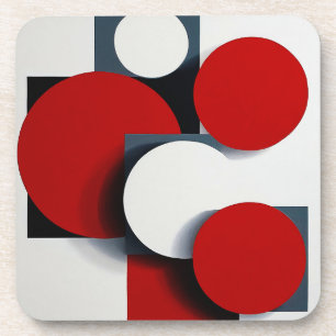 Abstract geometric shapes coaster