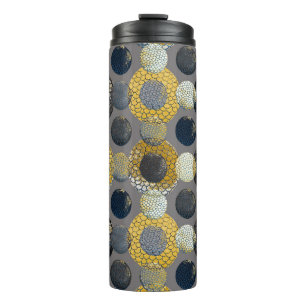 Abstract Geometric Shapes: Colourful Watercolor. Thermal Tumbler