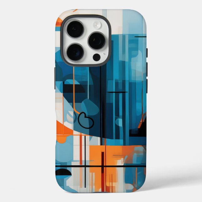 Abstract geometric shapes composition Case-Mate iPhone case (Back)