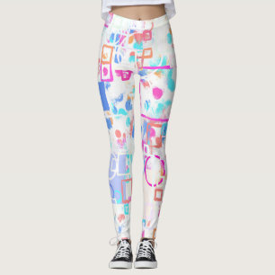 Abstract Geometric Shapes Leggings