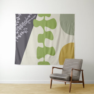 Abstract Geometric Shapes Modern Home Decor Tapestry