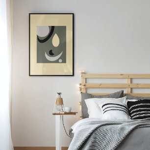 Abstract Geometric Shapes Modern Poster