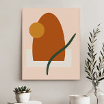 Abstract Geometric Shapes Modern Simple Faux Canvas Print<br><div class="desc">Transform your space into a modern art gallery with this striking canvas print. Featuring a clean and minimalist design of overlapping geometric shapes in soft hues, this artwork is perfect for adding a touch of contemporary elegance to your home or office. Its versatile style seamlessly complements any decor, making it...</div>