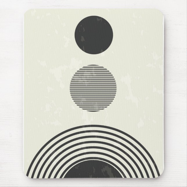 Abstract Geometric Shapes Mouse Pad (Front)