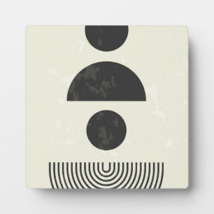 Abstract Geometric Shapes Plaque