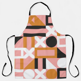 Abstract geometric shapes seamless pattern apron