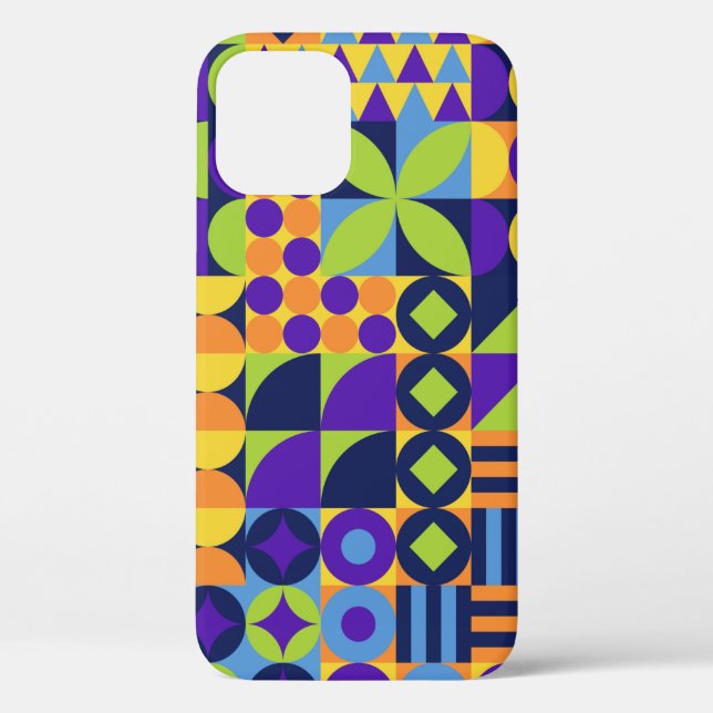 Abstract geometric shapes seamless pattern Case-Mate iPhone case (Back)