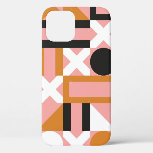 Abstract geometric shapes seamless pattern iPhone 12 case